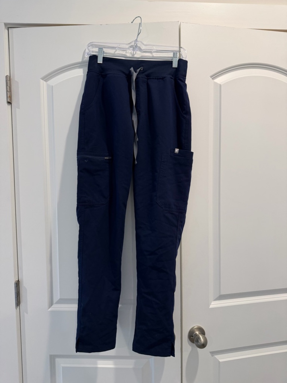 Figs Navy Cargo Scrub Pants for Women